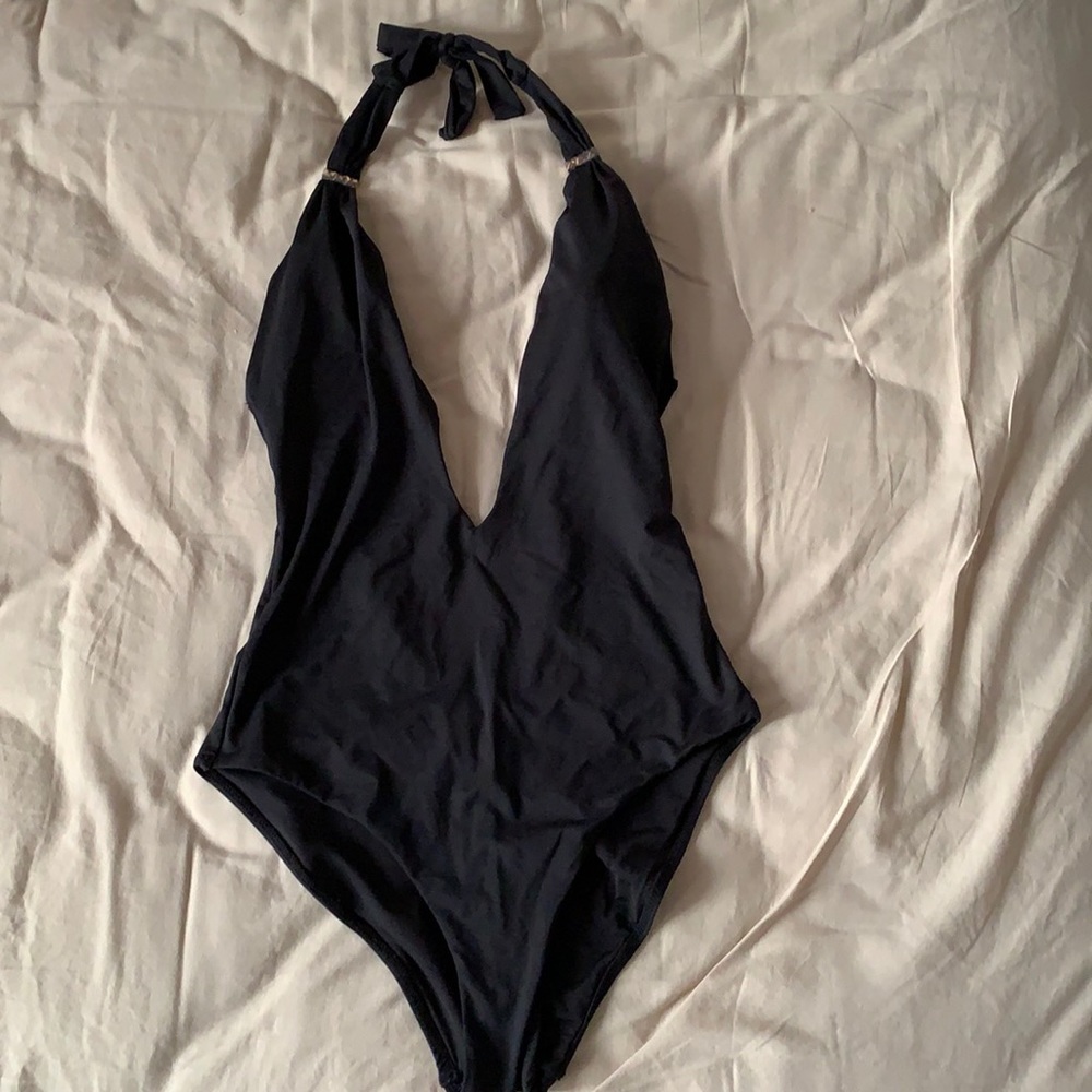BCBG Max Azria plunge neck bathing suit size S